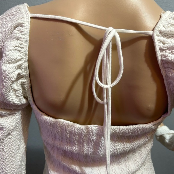 Free People winter white tie back top size small - Picture 6 of 13